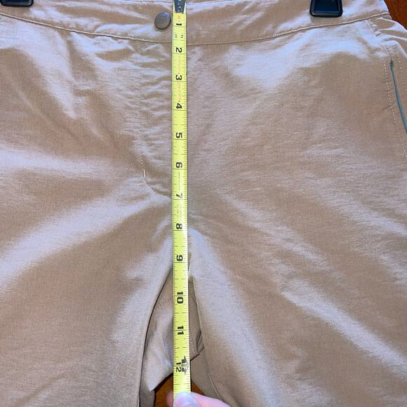 L.L. Bean Womens Dark‎ Khaki Outdoor Hiking Stretch Fitted Capris Size 8 reg - Picture 11 of 12